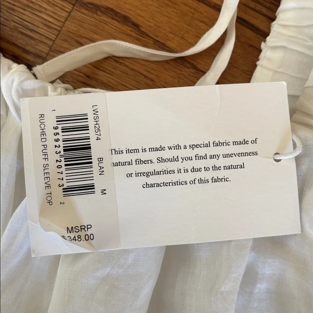 Frame Ruched Puff Sleeve Top - Picture 3 of 4